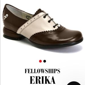 John Fluevog Fellowship Erika Brogued Oxford Shoes, size 5